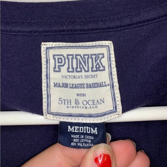 PINK VICTORIA’S Secret MLB Medium Navy Minnesota Twins Shirt - Picture 3 of 6